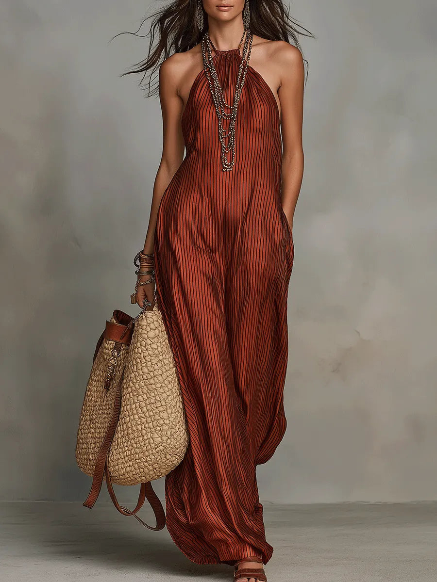 chic-bohemian-flowing-sleeveless-halter-maxi-dress