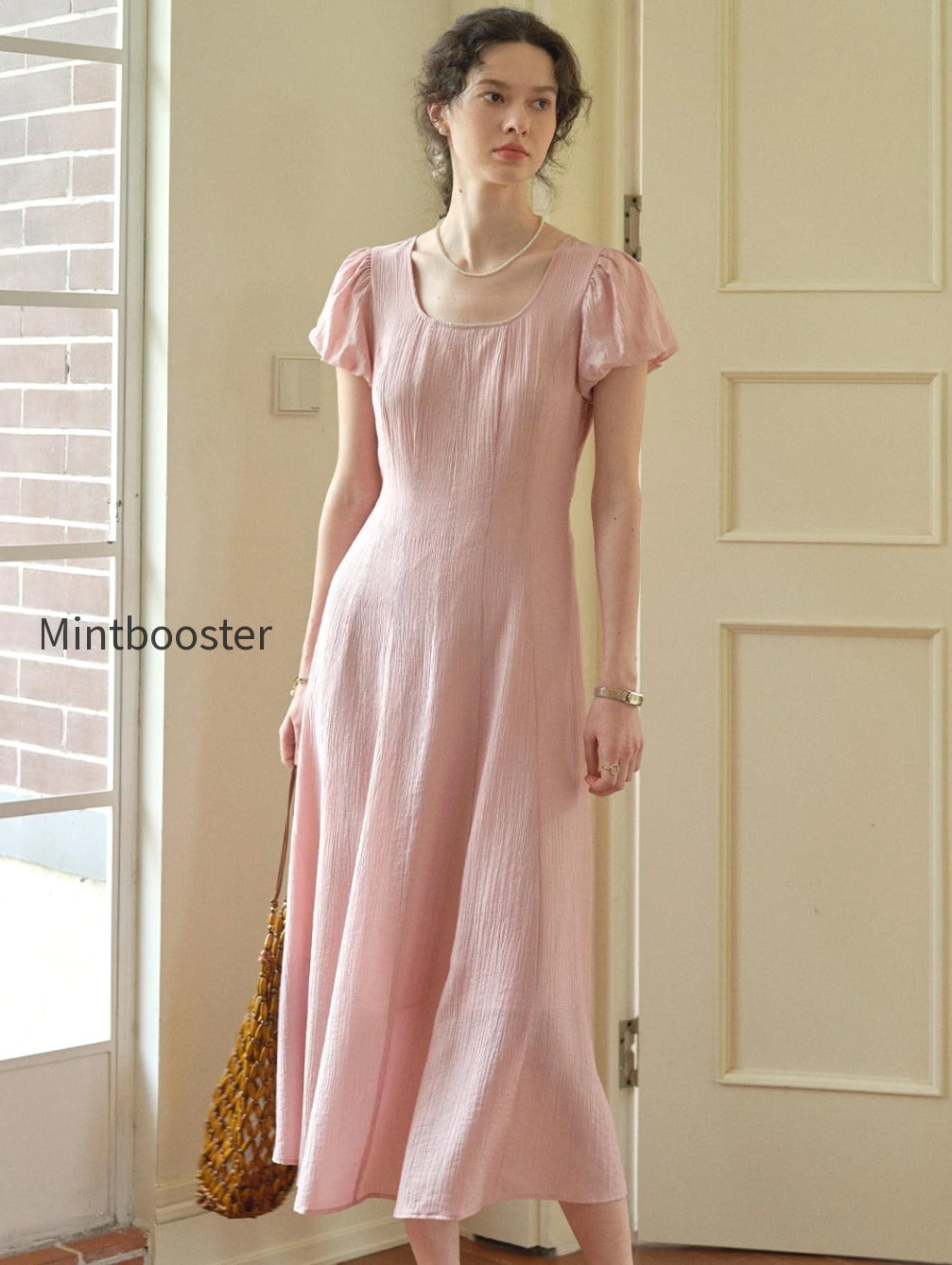 monica-round-neck-pink-dress
