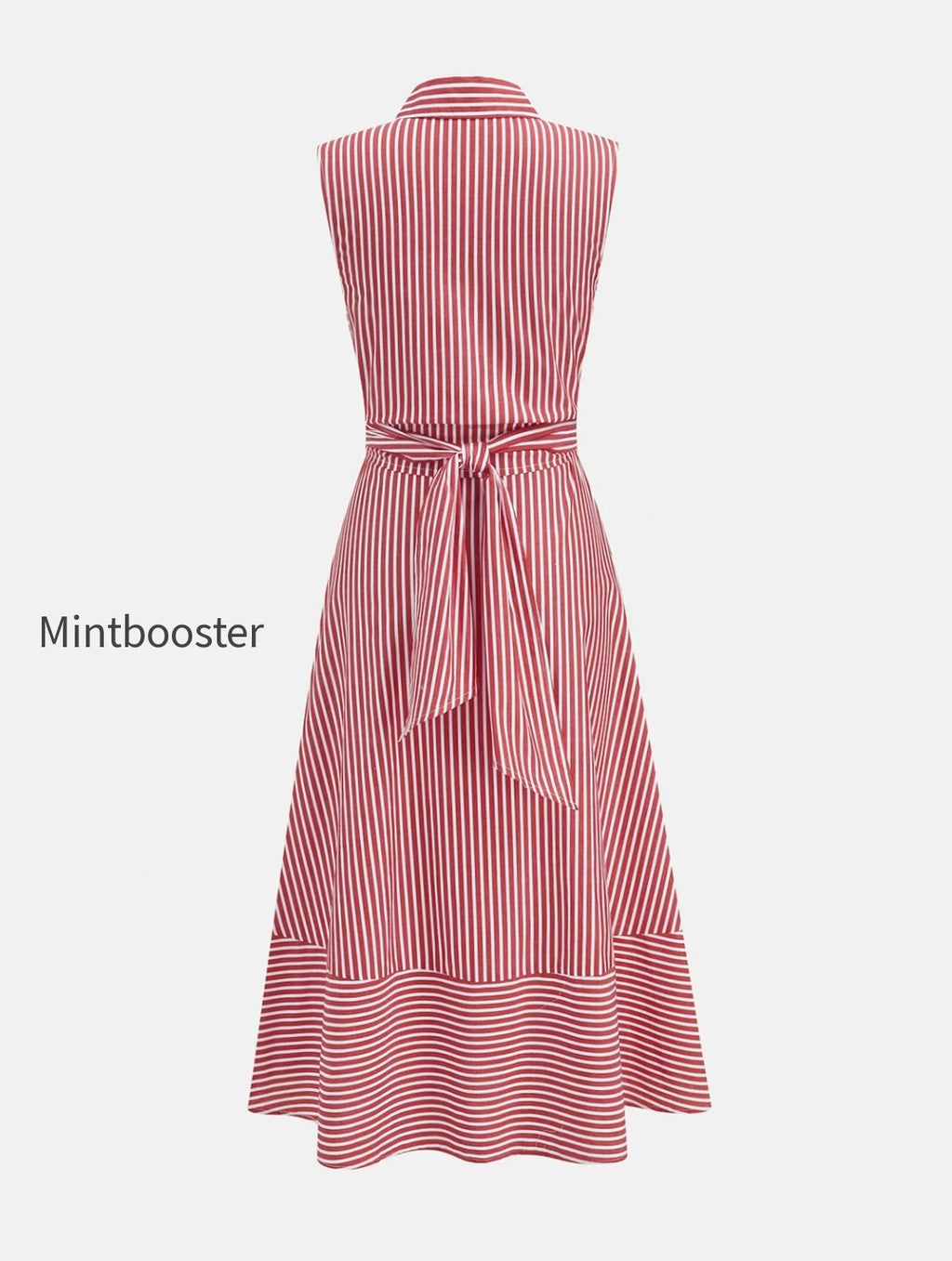 striped-collared-sleeveless-tie-waist-midi-dress