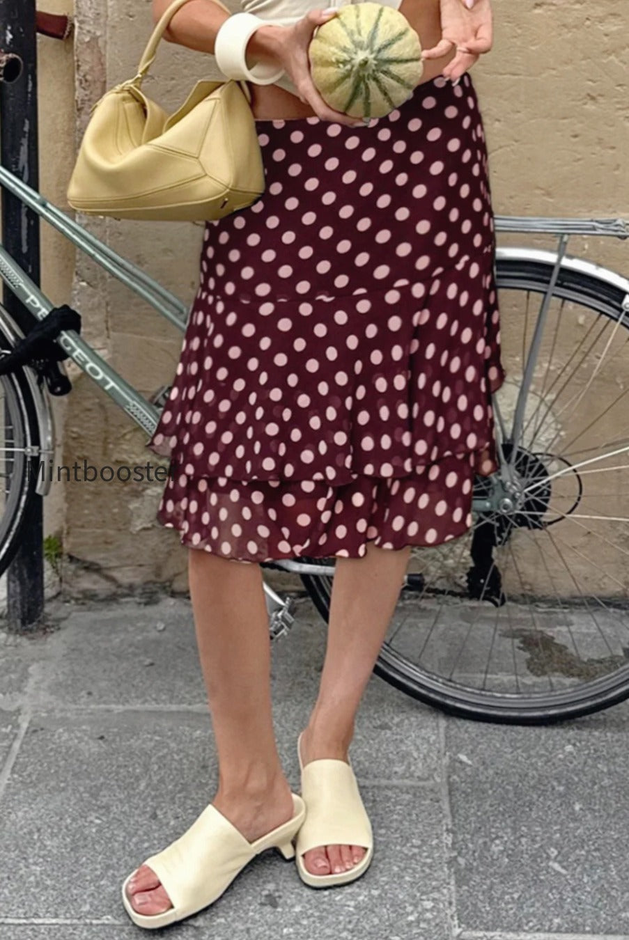 polka-dot-knit-sheer-panel-midi-skirt