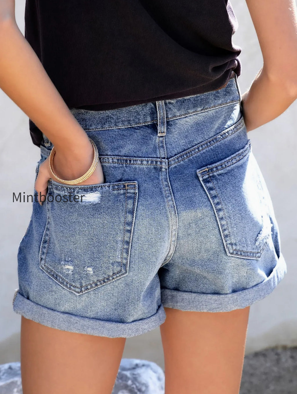 distressed-denim-shorts