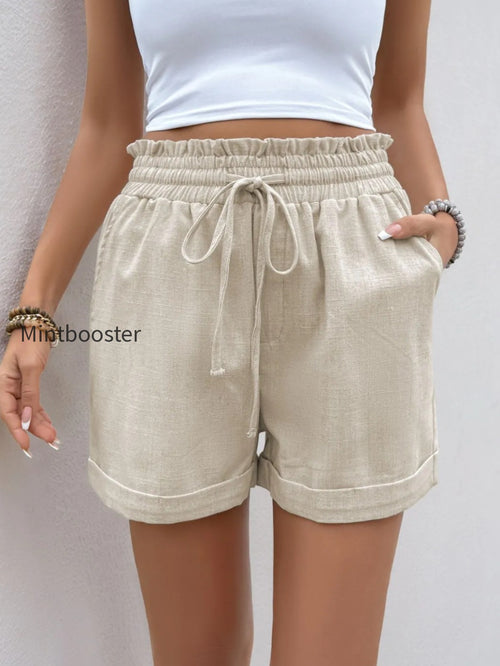 Frill Drawstring Shorts