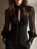 retro-elegant-lace-stand-up-collar-tie-neck-chiffon-blouse-hrpk