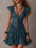 retro-blue-lace-chiffon-ruffled-mini-dress