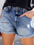 distressed-denim-shorts